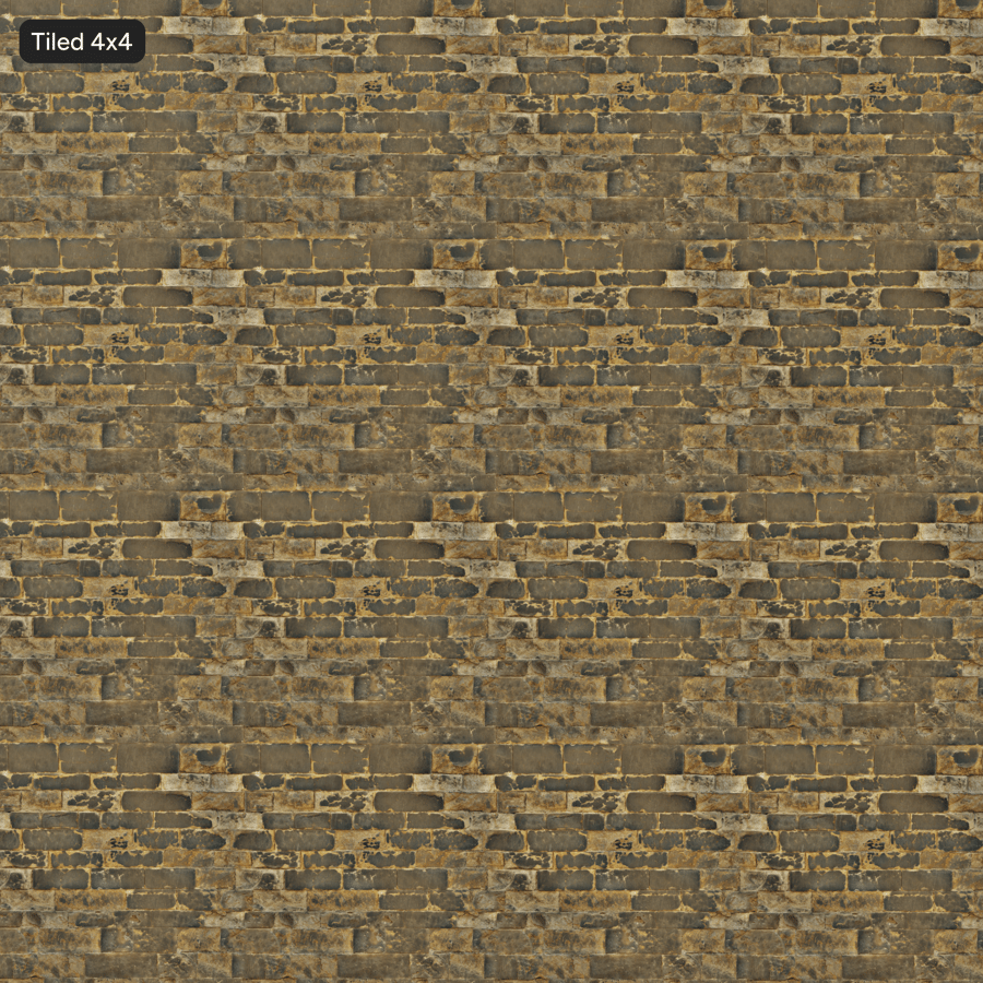 Old Spalled Stone Block Wall Texture