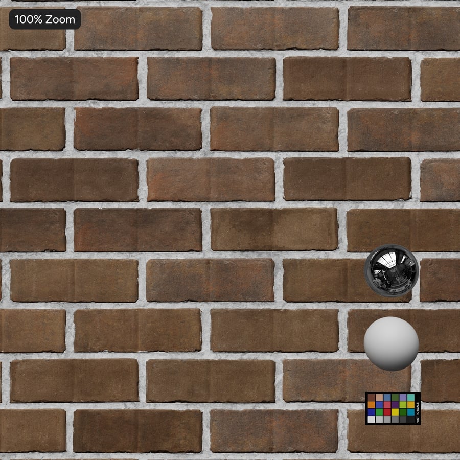 Grooved Running Bond Brick Wall Texture, Taupe