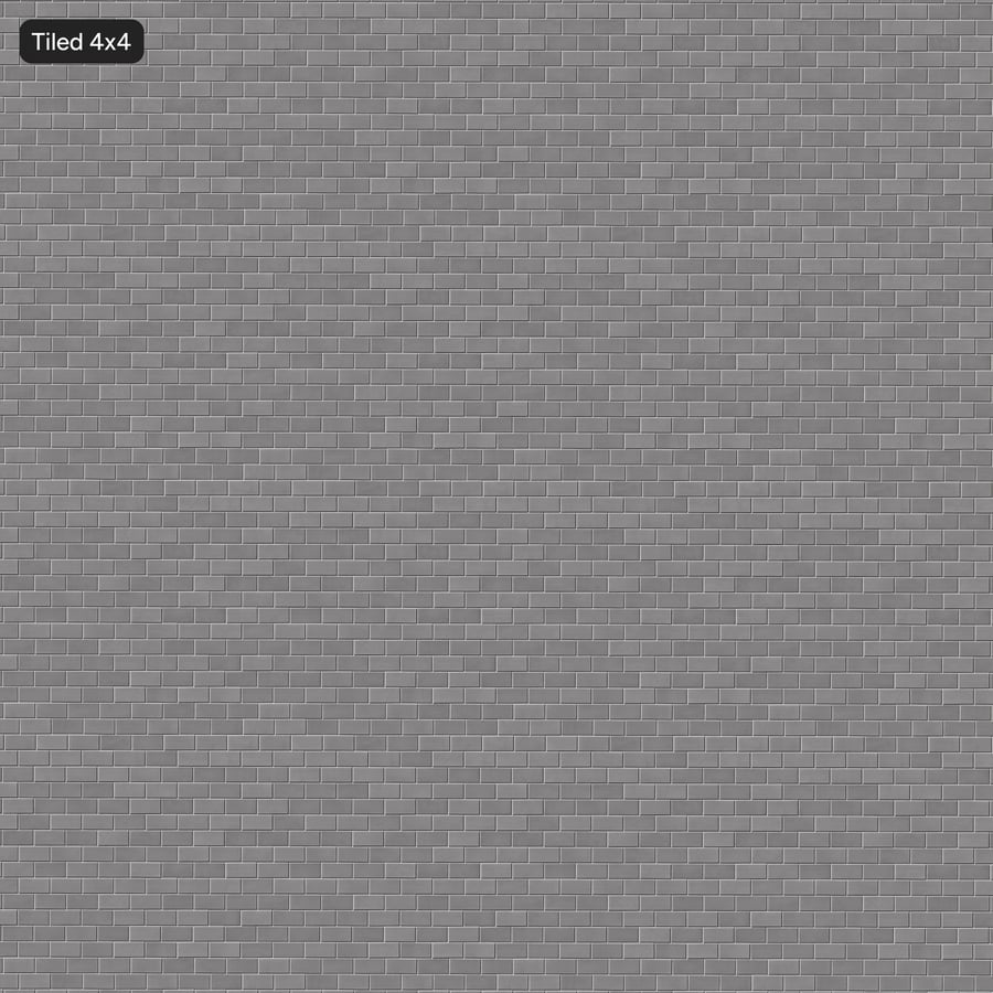 Rectangular Offset Ceramic Glossy Tile Texture, Gray