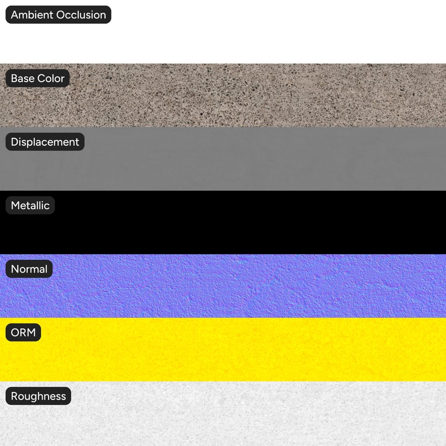 Aggregate Asphalt Road Texture
