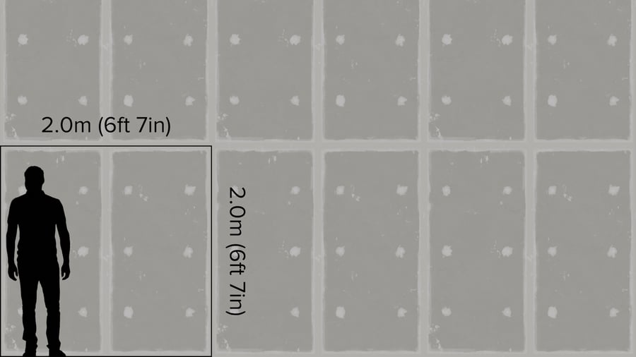 Double Dotted Trowel Prepared Drywall Texture