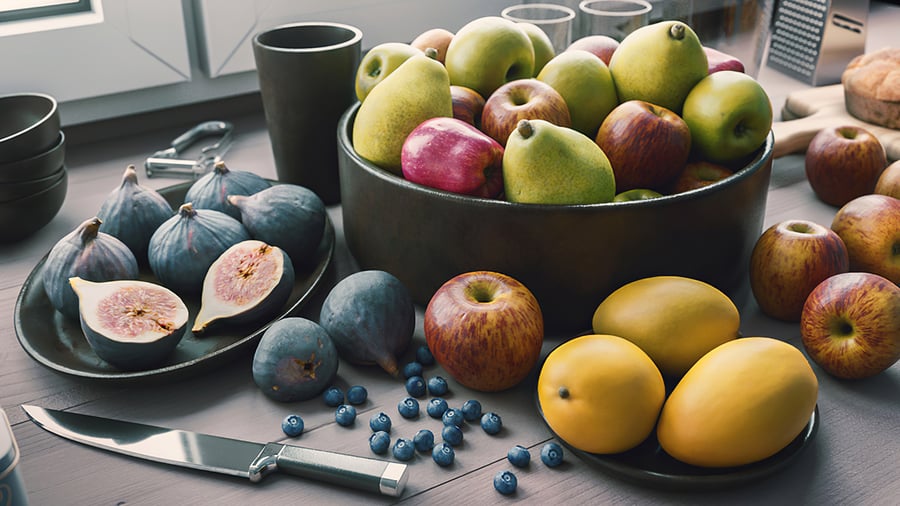 Maçãs variadas Modelo de alimento