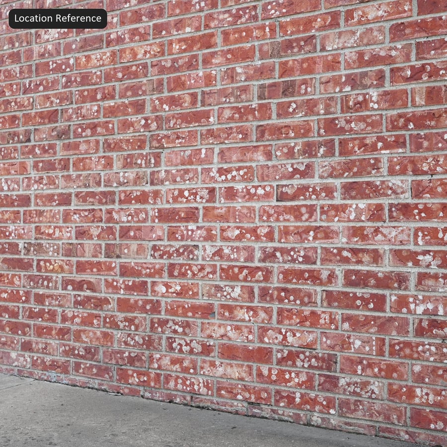 Spotted Running Bond Brick Texture, Red