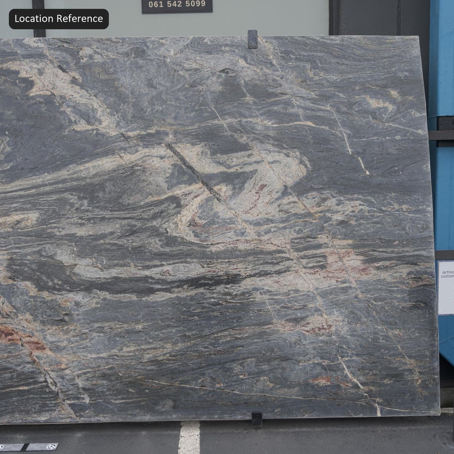 Kết cấu đá granite tấm đánh bóng, xanh xám
