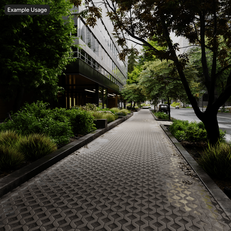 圖案化環保石材鋪路紋理