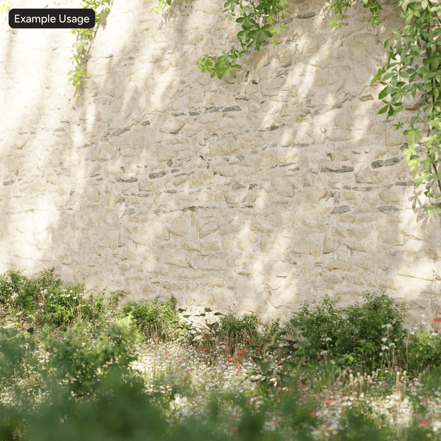 Rough Rubble Sandstone Wall Texture, Yellow