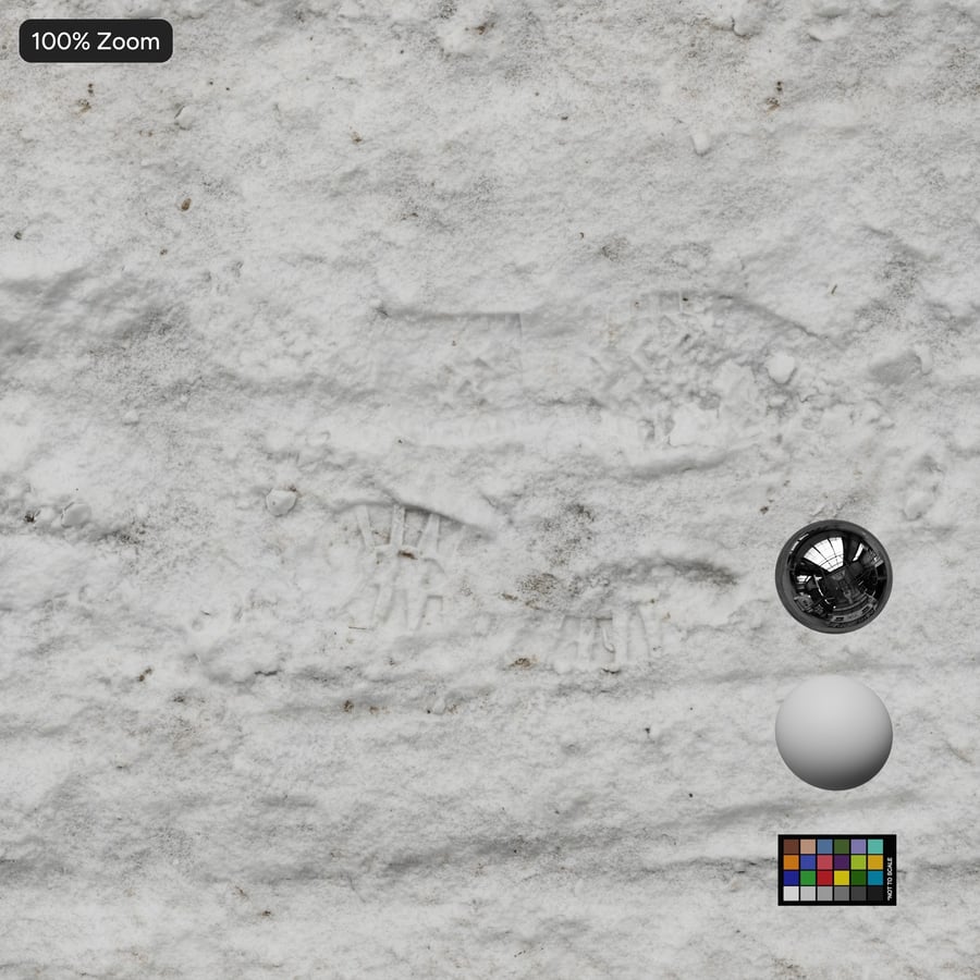 Marques de pneus sur route enneigée Texture