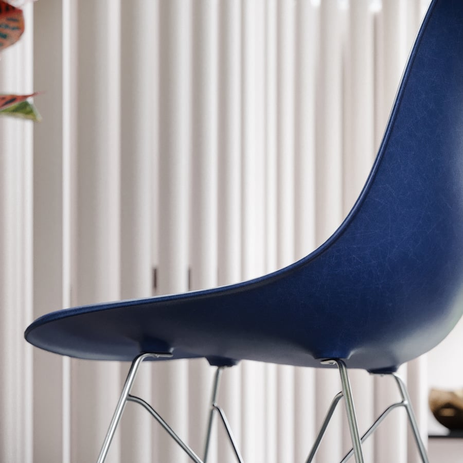 Replica Egg Chair Model, Blue