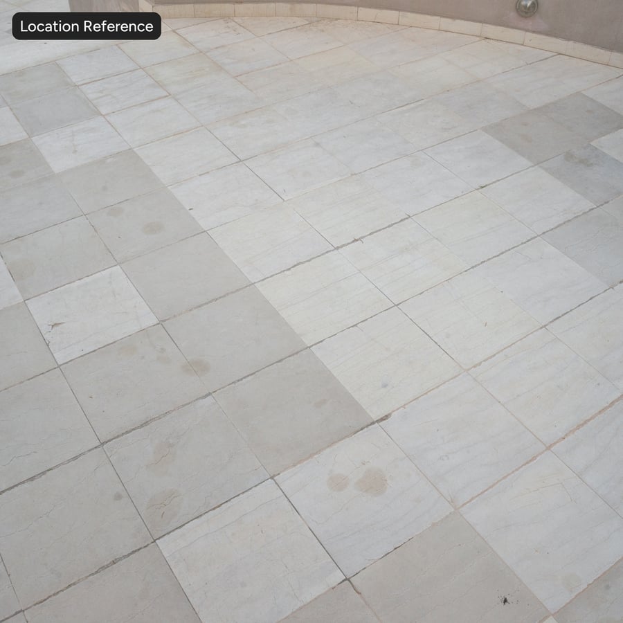 Dirty Cleft Stone Paver Floor