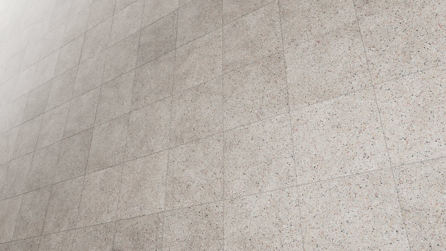 Square Terrazzo Matte Tile Texture, Frosted Beige