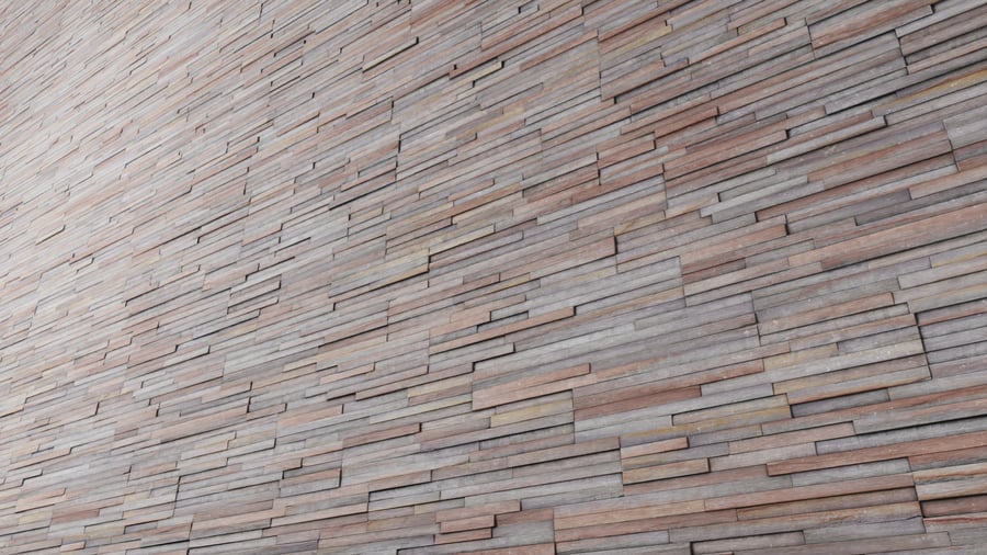 Smooth Amber Falls Ledger Stone Wall Texture