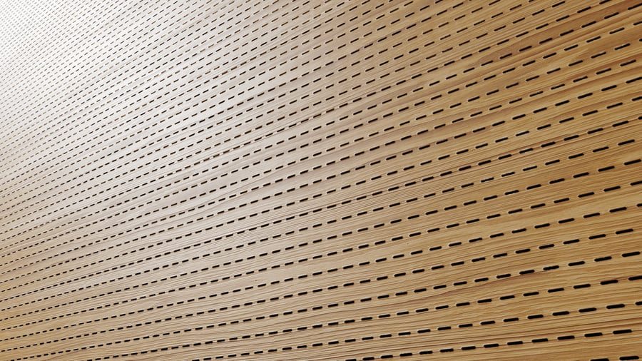 Perforated Dashed Wood Board Acoustic Panel Texture