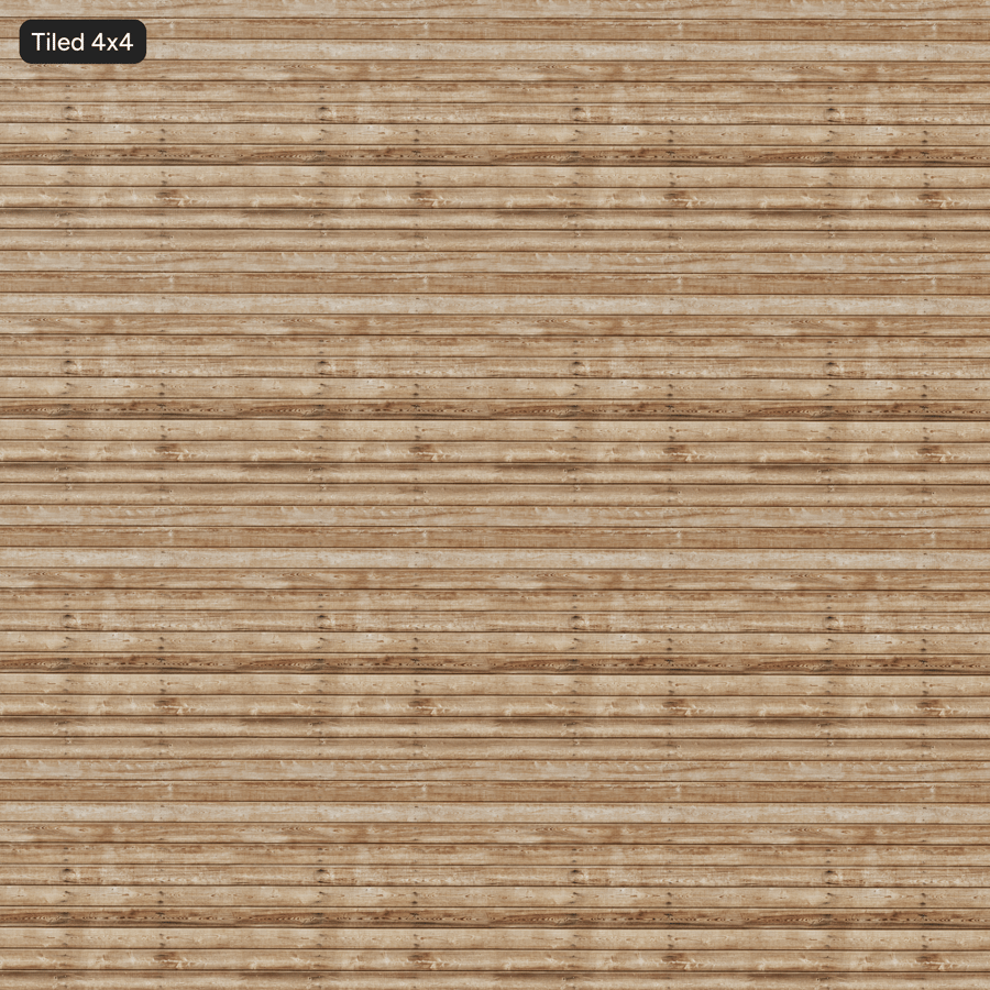 Texture di rivestimento in assi di legno orizzontali stagionate, Marrone sabbia