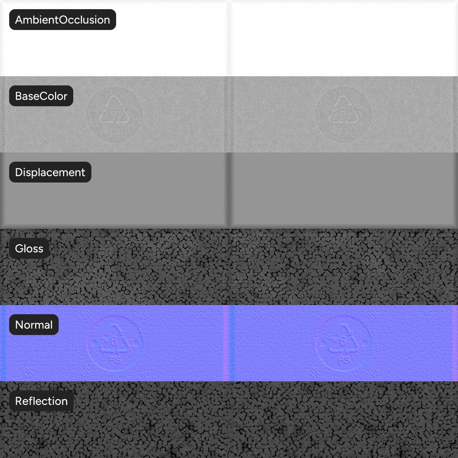 Textura de esferovite recortada