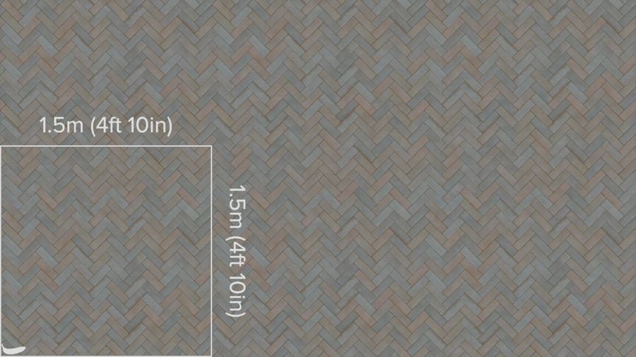 Textura de azulejo brilhante em espinha, azul claro