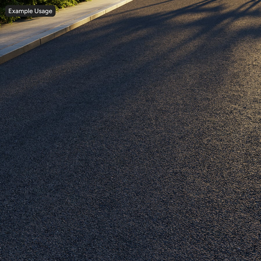 Dense Graded Asphalt Texture, Dark Grey