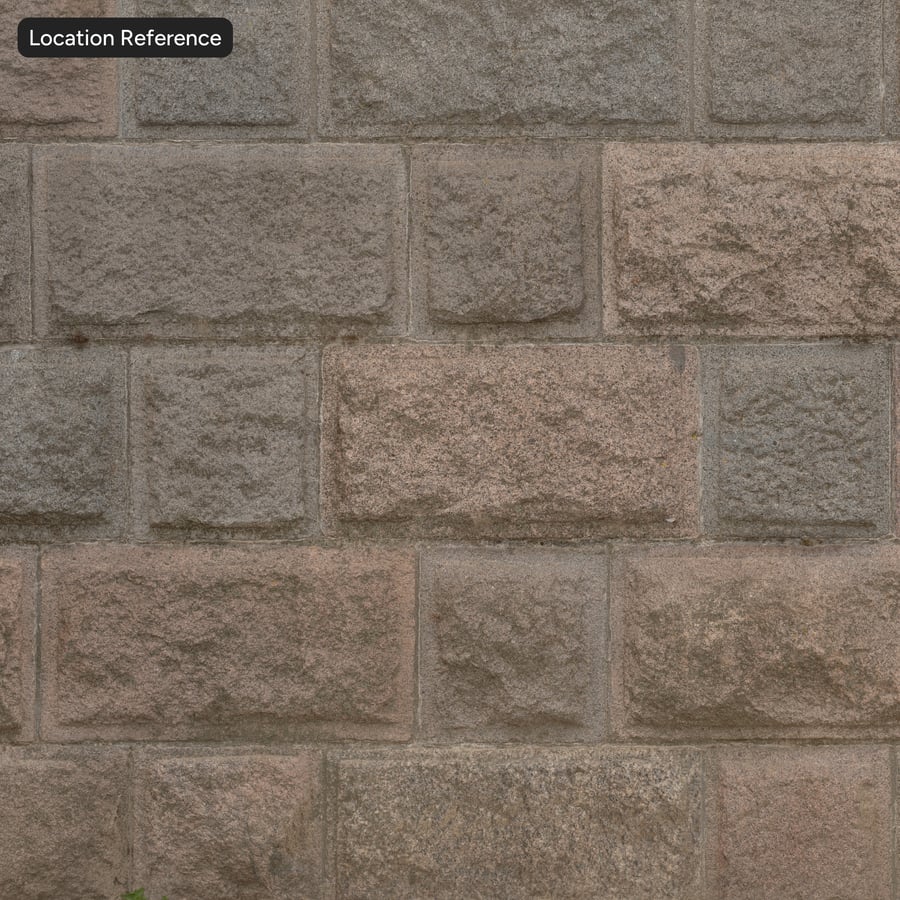 Rough Block Wall Texture, Dusty Brown