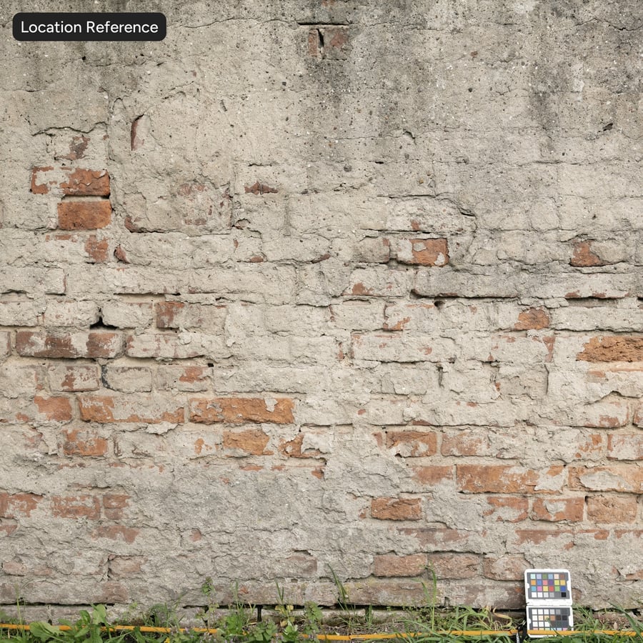 Old Plaster on Brick Wall Texture