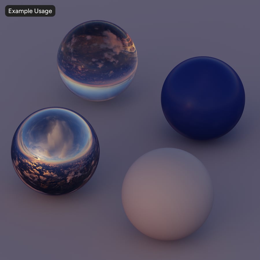 高海拔日落阴天HDRI