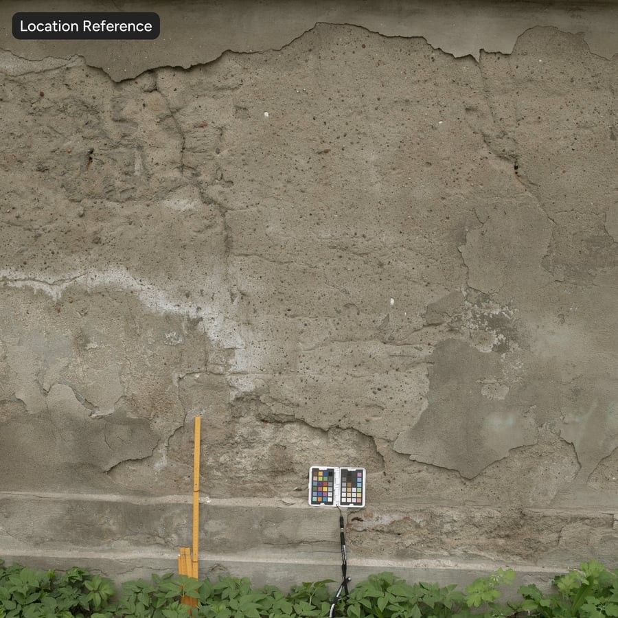 Textura stěn z popraskané kamenné omítky