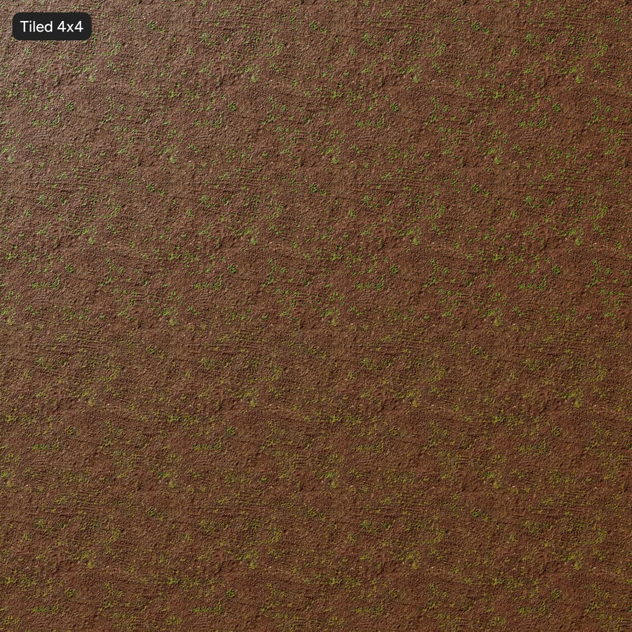 Ervas daninhas densas em textura de terra cultivada
