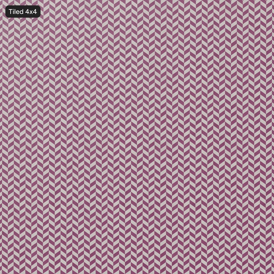 Tappeto Chevron Cube Wool Rug Texture, Prugna