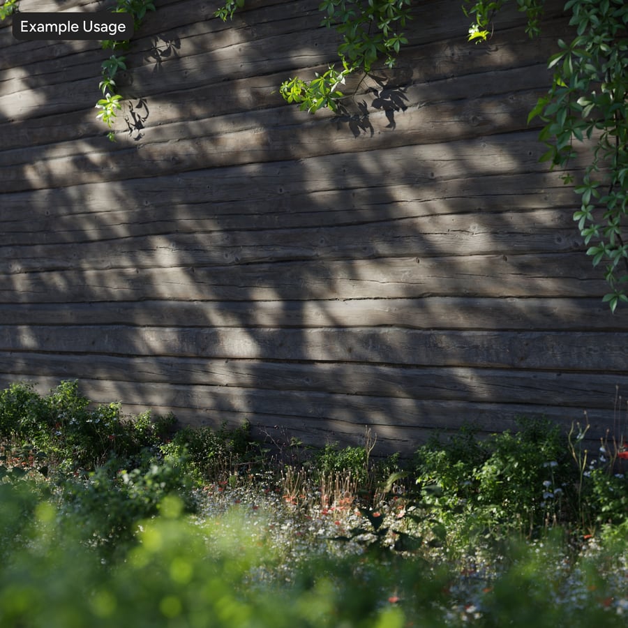 Texture murale du bardage en rondins de bois usés