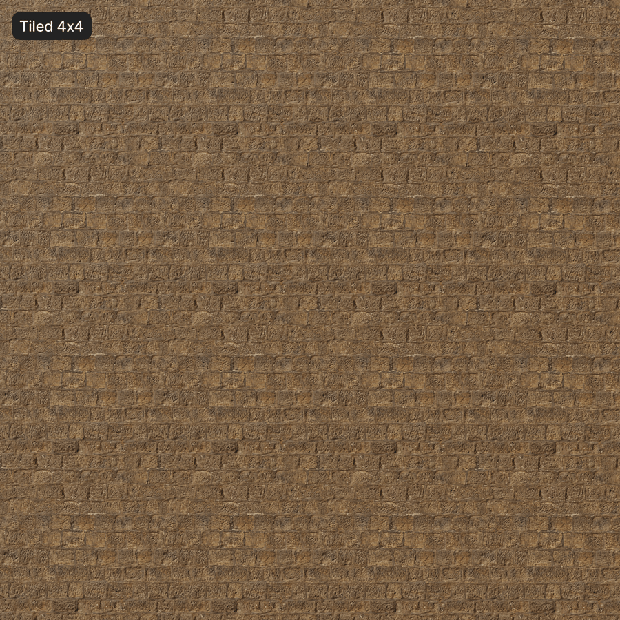 Wand van verweerde stenen blokken