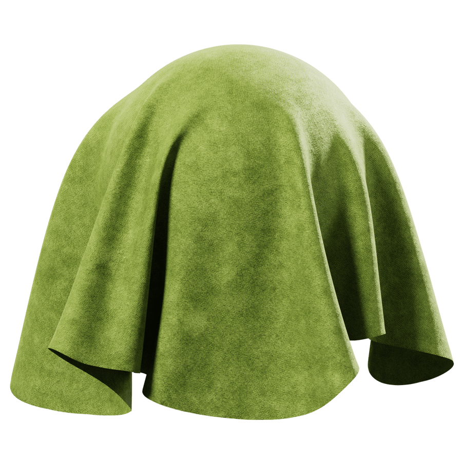 Moss Polyester Velvet Upholstery Fabric Texture, Green
