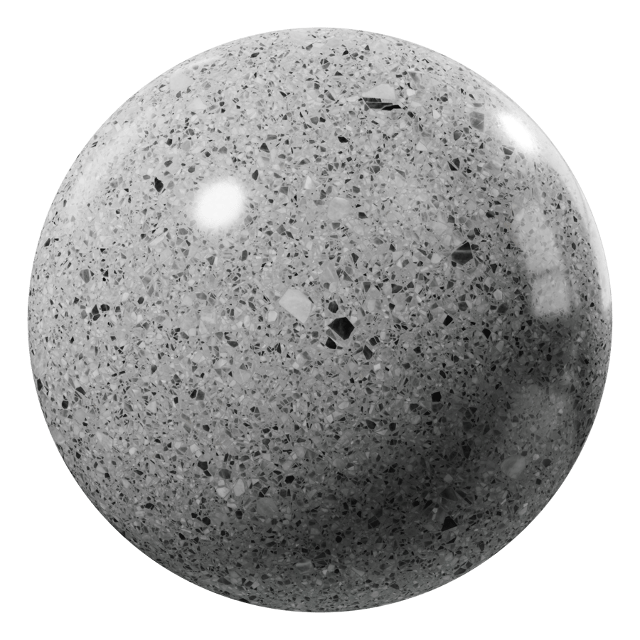 Speckled Ash Terrazzo Texture, Grey