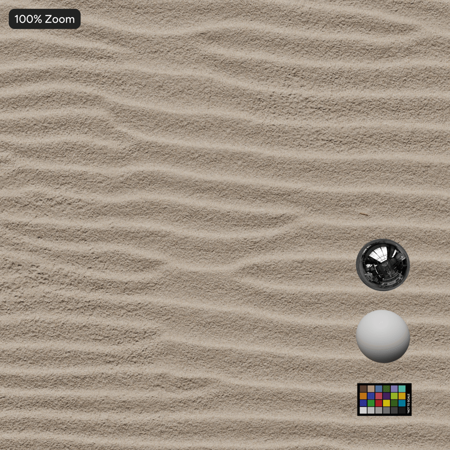 Dry Rippled Sand Texture