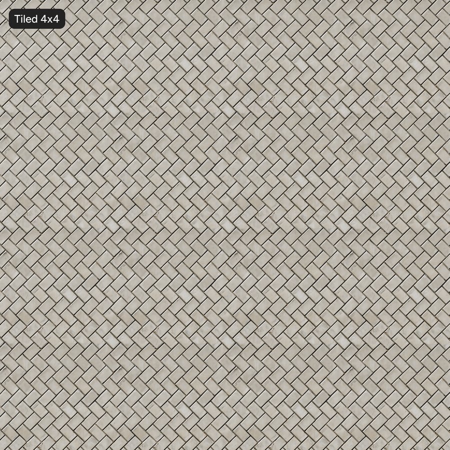 Textura de parede de contenção em blocos de concreto polido com padrão em espinha