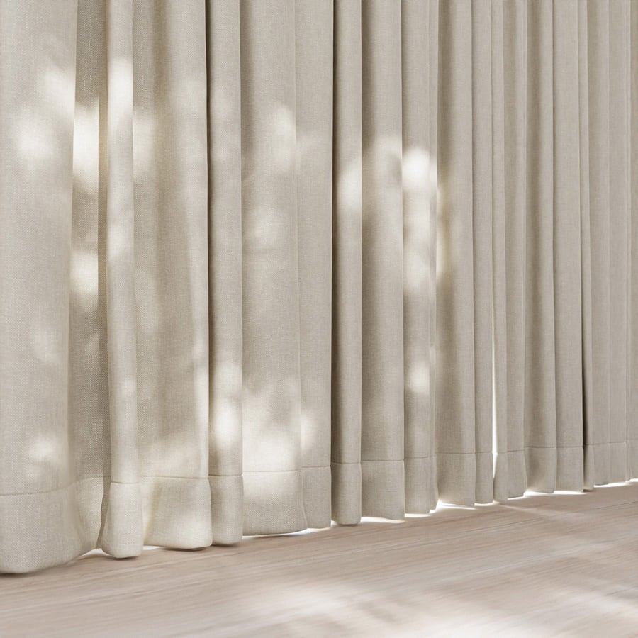 Plain Chenille Drapery Upholstery Fabric Texture, Beige