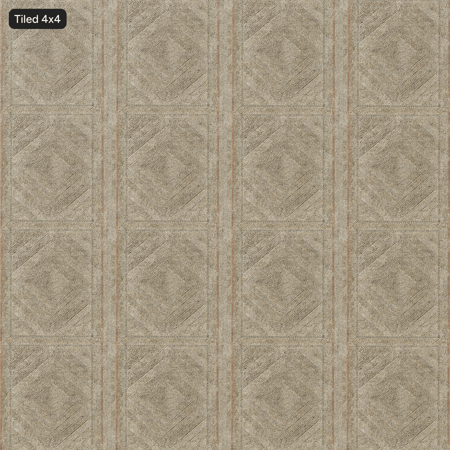 Herringbone Pebble Mosaic Paving Texture, Beige