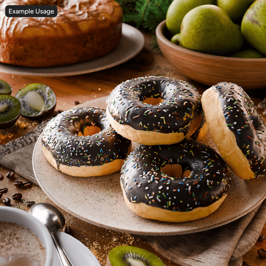 Rainbow Sprinkle Glaze Food Texture, Chocolate