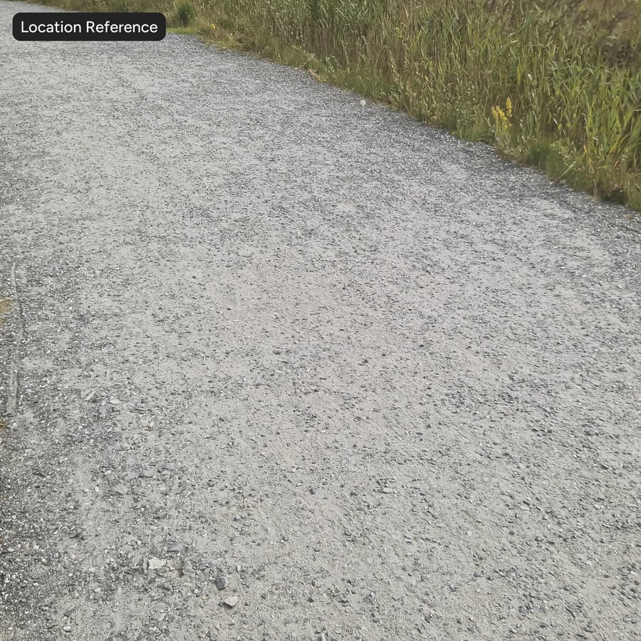 Texture de route en gravier