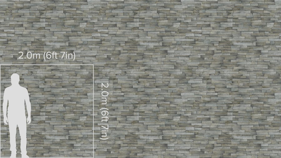 Textura de parede de pedra Ledger, azul