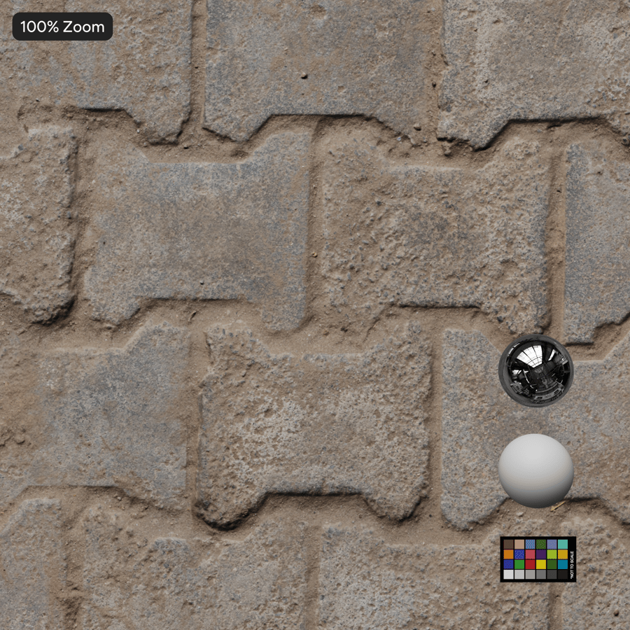 Texture de pavé de course Dumbbell, gris