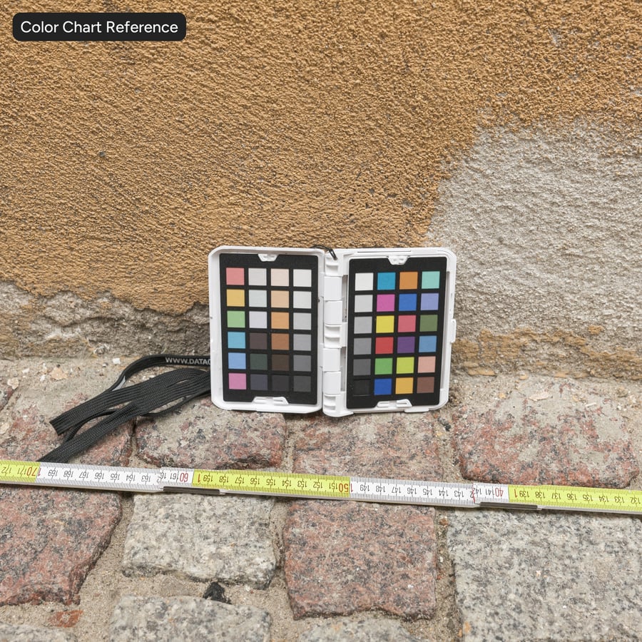 Textura de gesso pintado sujo, amarelo