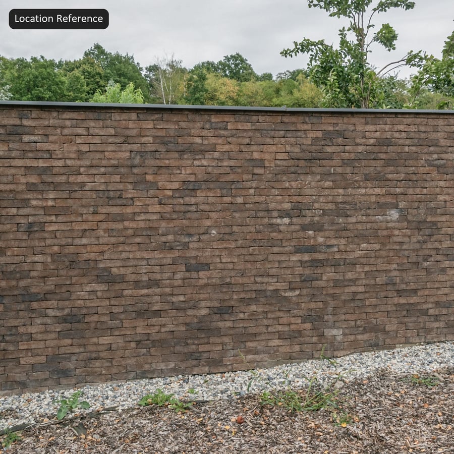 Dark Rusticated Running Bond Brick Wall Texture