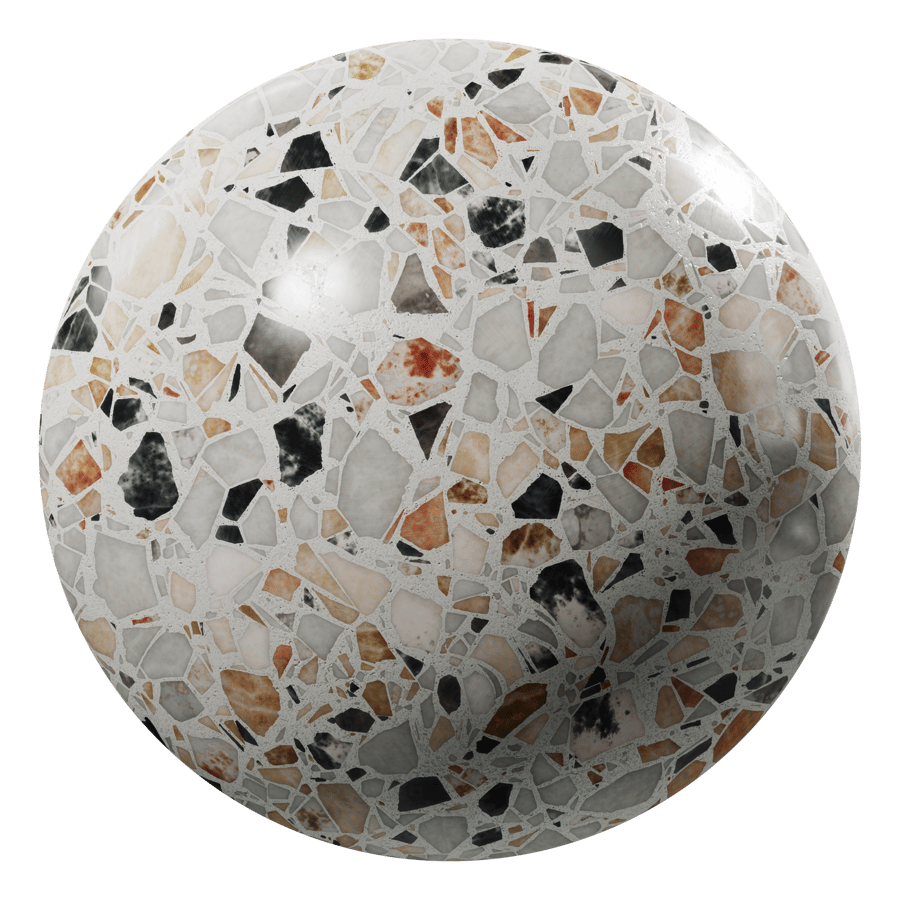 Palladiana Rome Terrazzo Texture, White