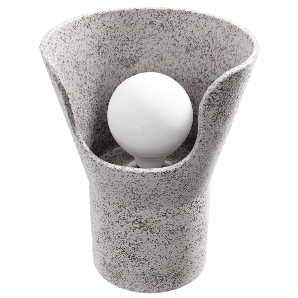 Eno Ceramic Xona Modelo Lámpara Roca, Blanco