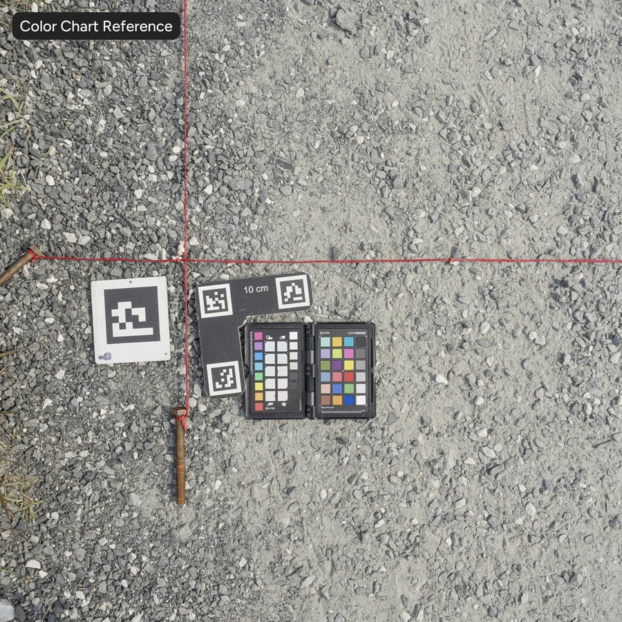 Texture de route en gravier