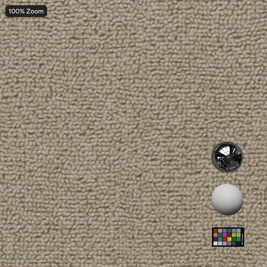 Loop Pile Carpet Flooring Texture, Tan