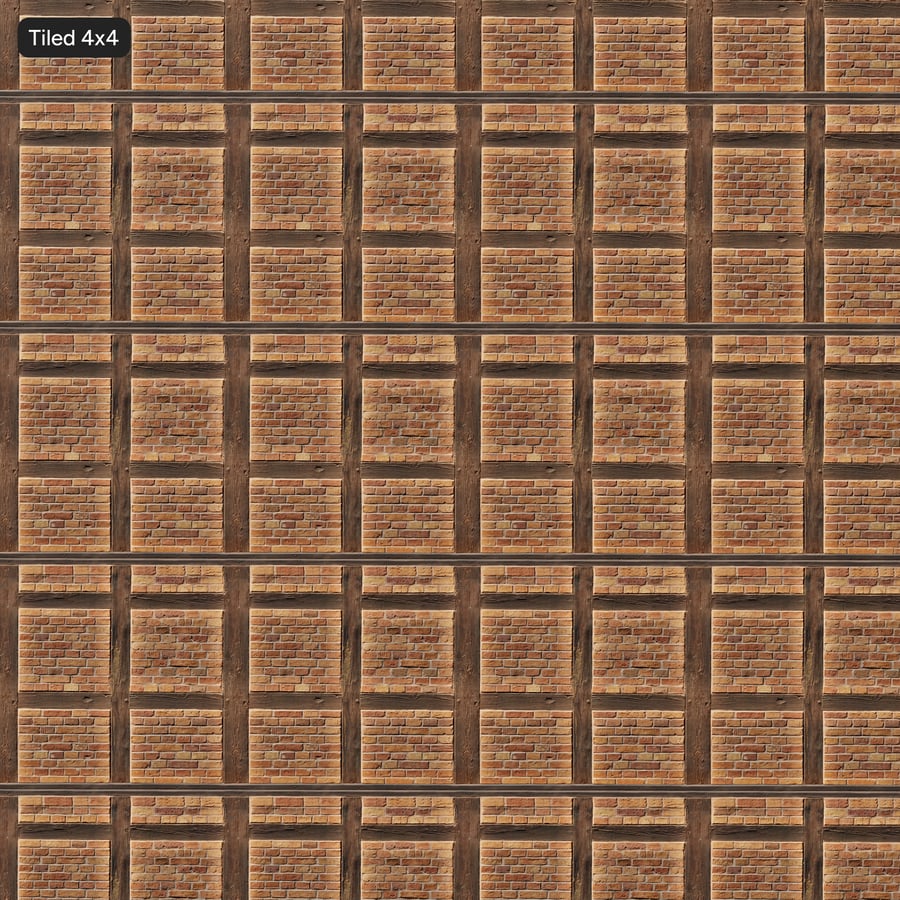 Tijolo em textura de parede com estrutura de madeira