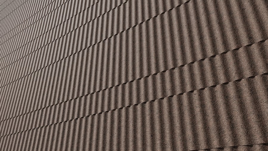 Fluted Acoustic Tile Texture, Brown