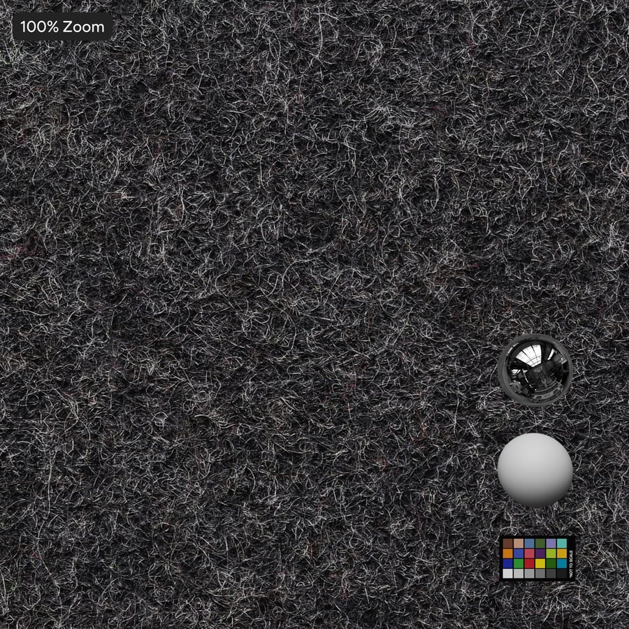 Brushed Cashmere Fabric Texture, Charcoal