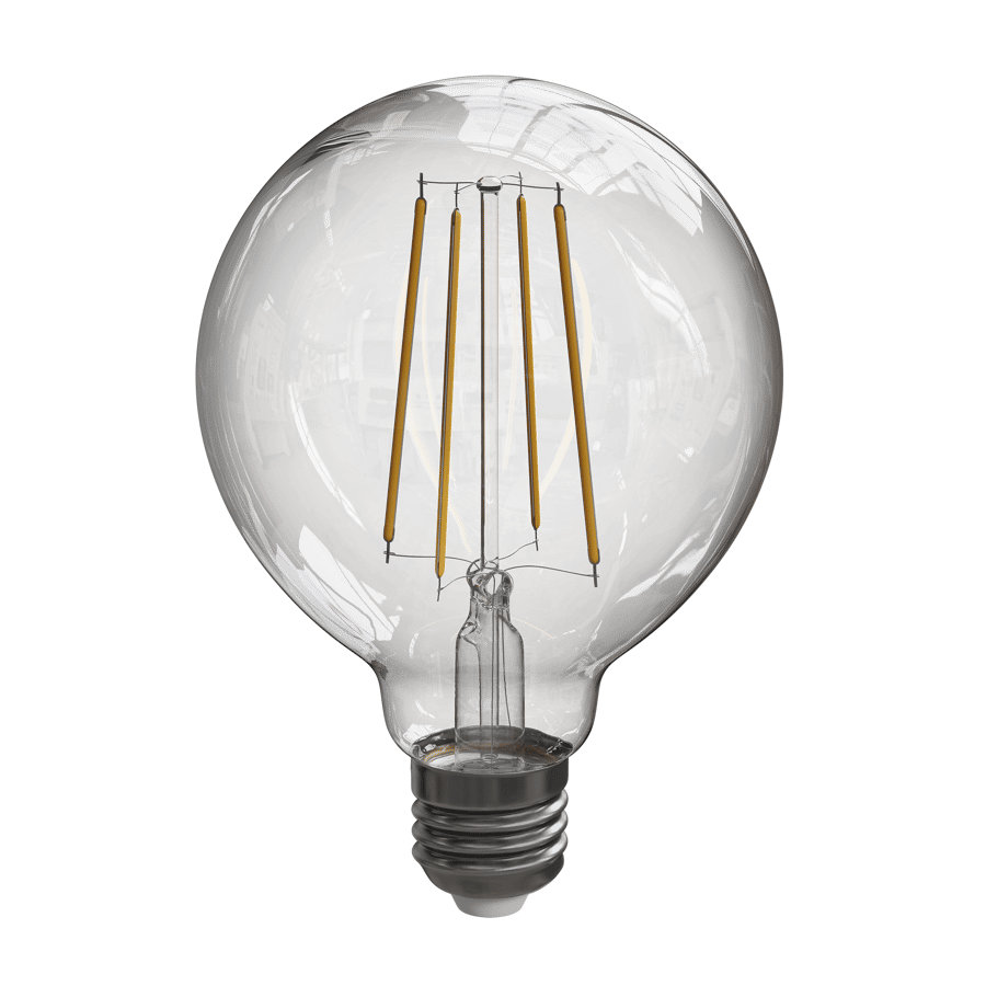 Clear Globe Vintage Light Bulb Model