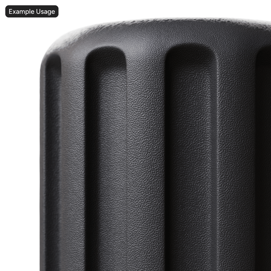 Small Grain Mold Plastic Texture, svart
