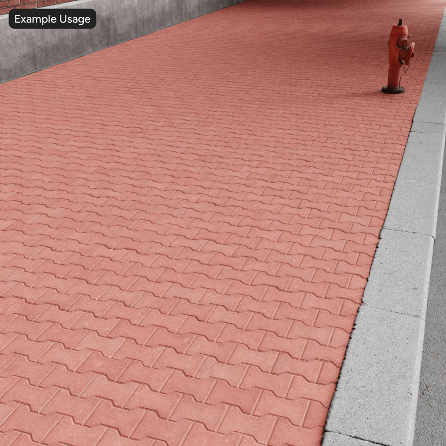Textura de pavimento com halteres, vermelho